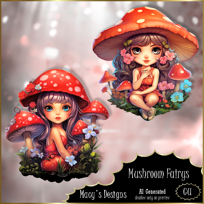 AI - Mushroom Fairys - Click Image to Close
